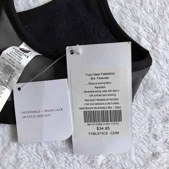 Fabletics NWT Reversible Sports Bra Women XXS (2) - Picture 9 of 11